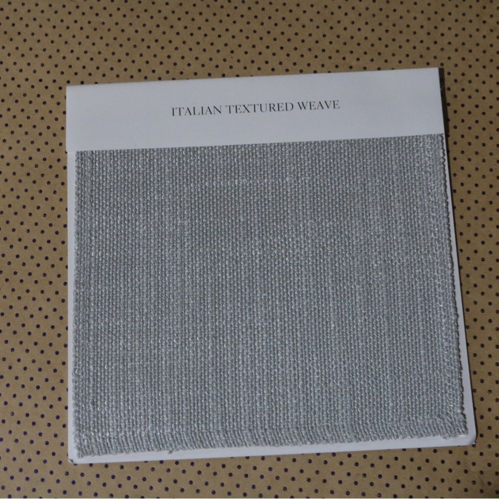 Restoration Hardware Fabric Swatch - Italian Textured Weave - Mist